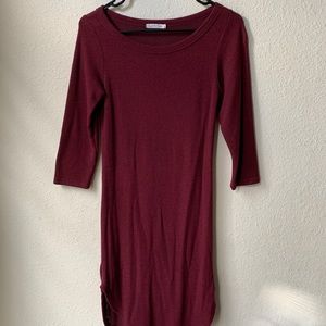 Heart & Hips Maroon Mini Dress